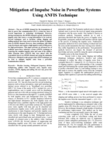 Mitigation of impulse noise in powerline systems using ANFIS technique