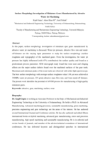 Surface morphology investigation of miniature gears manufactured by abrasive water jet machining