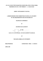 An analysis of the marketing issues related to the under-performance of a new product : a case study