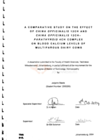 A comparative study on the effect of China officinalis 12CH and China officinalis 12CH-parathyroid 4CH complex on blood calcium levels of multiparous dairy cows