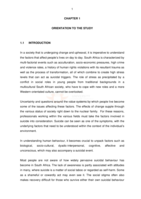 Primary causal factors of suicide in Tembisa