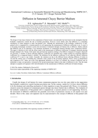 Diffusion in saturated clayey barrier medium