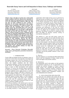 Renewable energy sources and grid integration in Ghana : issues, challenges and solutions