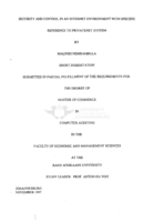 Security and control in an Internet environment with specific reference to privatenet system