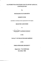 The promotion strategies for voluntary surgical contraception