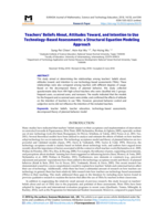 Teachers’ beliefs about, attitudes toward, and intention to use technology-based assessments : a structural equation modeling approach