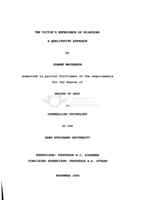 The victim's experience of hijacking : a qualitative approach