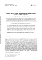 Chaotic particle swarm optimization with neural network structure and its application