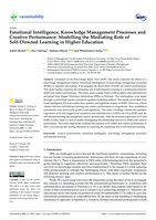 Emotional intelligence, knowledge management processes and Creative Performance : modelling the mediating role of self-directed learning in Higher Education