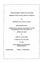 Codeswitching among black junior primary pupils in multiracial schools
