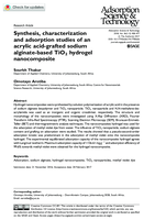 Synthesis, characterization and adsorption studies of an acrylic acid-grafted sodium alginate-based TiO2 hydrogel nanocomposite