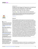 Evidence and impact of map error on land use and land cover dynamics in Ashi River watershed using intensity analysis