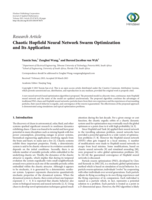 Chaotic hopfield neural network swarm optimization and its application
