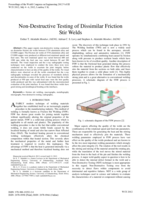Non-destructive testing of dissimilar friction stir welds