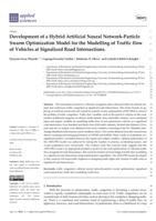 Development of a Hybrid Artificial Neural Network-Particle Swarm optimization Model for the Modelling of traffic flow of vehicles at signalized road intersections.