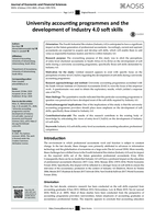 University accounting programmes and the development of Industry 4.0 soft skills