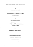 Knowledge, attitudes and beliefs regarding HIV sero-positivity in the workplace