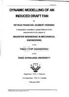 Dynamic modelling of an induced draft fan