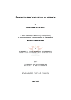 Bandwidth efficient virtual classroom