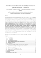 Neuro-fuzzy resource forecast in site suitability assessment for wind and solar energy: a mini review