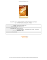 The impact of freight infrastructure investment on employment in South Africa