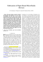 Fabrication of paper based microfluidic devices