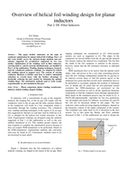 Overview of helical foil winding design for planar inductors : part 2 DC-filter inductors