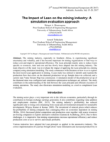 The Impact of lean on the mining industry : a simulation evaluation approach
