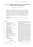 A novel 9-level multilevel inverter based on 3-level NPC/H-bridge topology for photovoltaic applications
