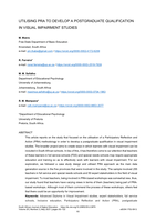 Utilising PRA to develop a postgraduate qualification in visual impairment studies