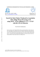 Search for Dark Matter Produced in Association with a Higgs Boson Decaying to bb¯ using 36 fb−1 of pp collisions at √s = 13 TeV with the ATLAS Detector