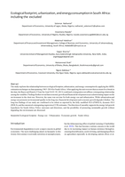 Ecological footprint, urbanization, and energy consumption in South Africa: including the excluded