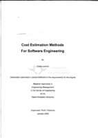 Cost estimation methods for software engineering
