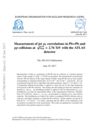 Measurement of jet pT correlations in Pb+Pb and pp collisions at  √sNN  = 2.76 TeV with the ATLAS detector