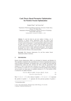 Cask theory based parameter optimization for particle swarm optimization