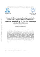 Search for direct top squark pair production in  events with a Higgs or Z boson, and missing transverse momentum in √s = 13 TeV pp collisions with the ATLAS detector