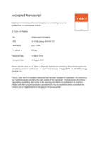 Optimal load scheduling of household appliances considering consumer preferences : an experimental analysis