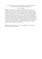 Augustine’s trope of the crucifixion as a trap for the devil and its survival in the English middle ages