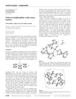 Triferrocenylphosphine oxide mono-hydrate