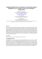 Vermicomposting of soybean and maize straw residues as an agro waste management initiative
