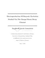 Electroproduction of baryonic excitation studied via the Omega-Meson decay channel