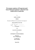 Provenance analyses of neoproterozoic/early palaeozoic glacial (?) deposits from southwestern Gondwana