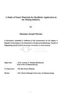 A study of smart materials for roofbolts application in the mining industry