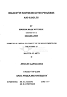 Imagery in Southern-Sotho proverbs and riddles