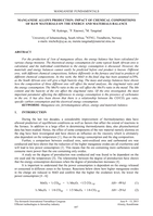 Manganese alloys production : impact of chemical compositions of raw materials on the energy and materials balance