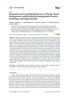Integrated and consolidated review of plastic waste management and bio-based biodegradable plastics : challenges and opportunities