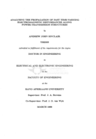 Analysing the propagation of fast time-varying electromagnetic disturbances along power-transmission structures