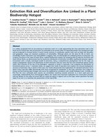Extinction risk and diversification are linked in a plant biodiversity hotspot