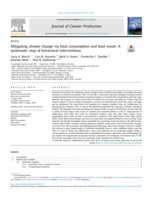 Mitigating climate change via food consumption and food waste : a systematic map of behavioral interventions