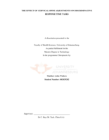 The effect of cervical spine adjustments on discriminative response time tasks